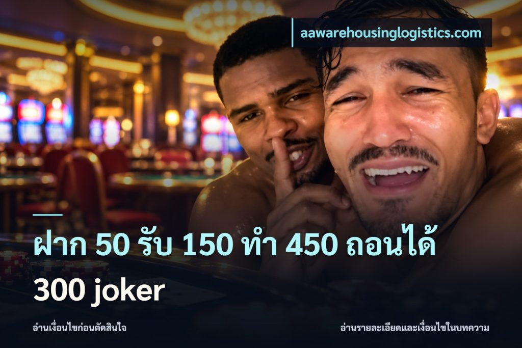 ฝาก 50 รับ 150 ทํา 450 ถอนได้ 300 joker