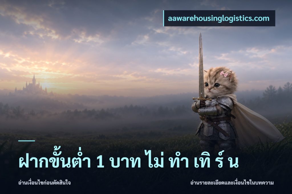 ฝากขั้นต่ำ 1 บาท ไม่ ทำ เทิ ร์ น