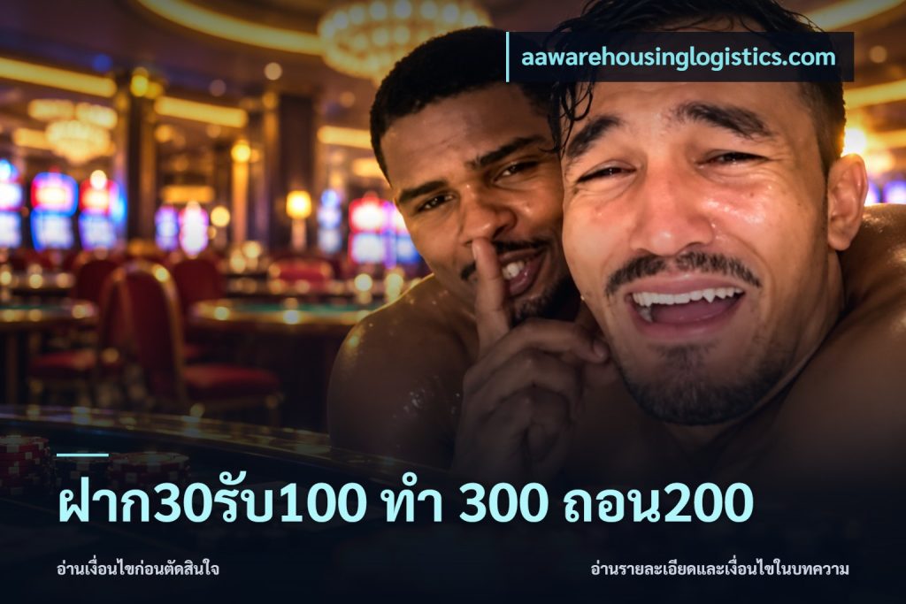 ฝาก30รับ100 ทํา 300 ถอน200