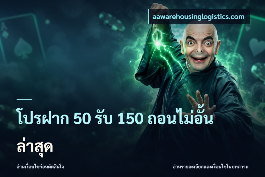 โปรฝาก 50 รับ 150 ถอนไม่อั้น ล่าสุด