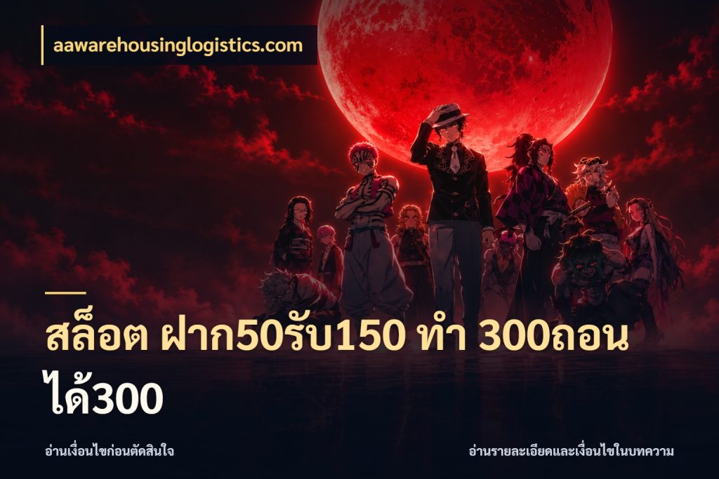 สล็อต ฝาก50รับ150 ทํา 300ถอนได้300 เครดิตกับรูปแบบโปรที่ตรงใจ กับ aawarehousinglogistics.com