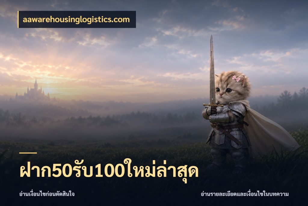 ฝาก50รับ100ใหม่ล่าสุด aawarehousinglogistics.com โปรยอดรับที่สายเกมสนใจ