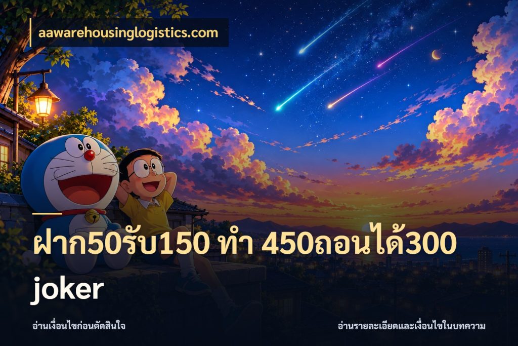 ฝาก50รับ150 ทํา 450ถอนได้300 joker aawarehousinglogistics.com โปรกับเกมที่ชอบเลือกให้ตรงสไตล์