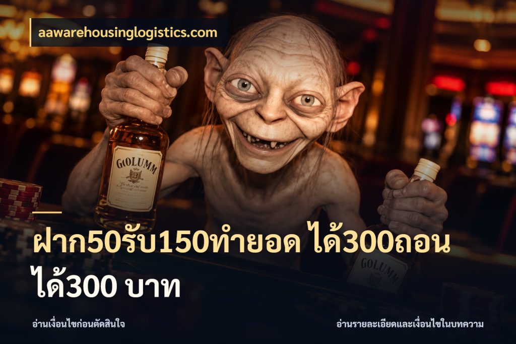 ฝาก50รับ150ทํายอด ได้300ถอนได้300 บาท aawarehousinglogistics.com เครดิตกับรูปแบบโปรที่ตรงใจ