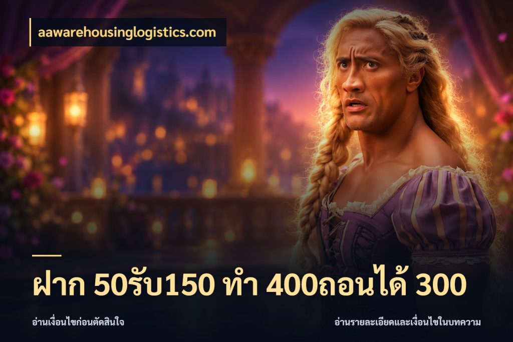 ฝาก 50รับ150 ทํา 400ถอนได้ 300 ยอดฝากและยอดรับในมุมของคนชอบลุ้น ในมุม aawarehousinglogistics.com