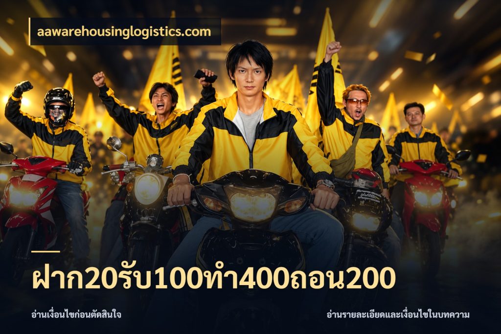 ฝาก20รับ100ทํา400ถอน200 เปิดมุมโปรให้เข้ากับเกมแนวโปรด กับ aawarehousinglogistics.com