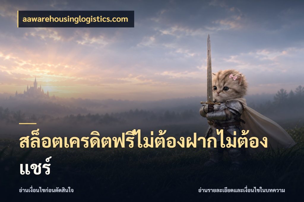 สล็อตเครดิตฟรีไม่ต้องฝากไม่ต้องแชร์ aawarehousinglogistics.com รู้จักยอดและขอบเขตของเครดิตฟรี