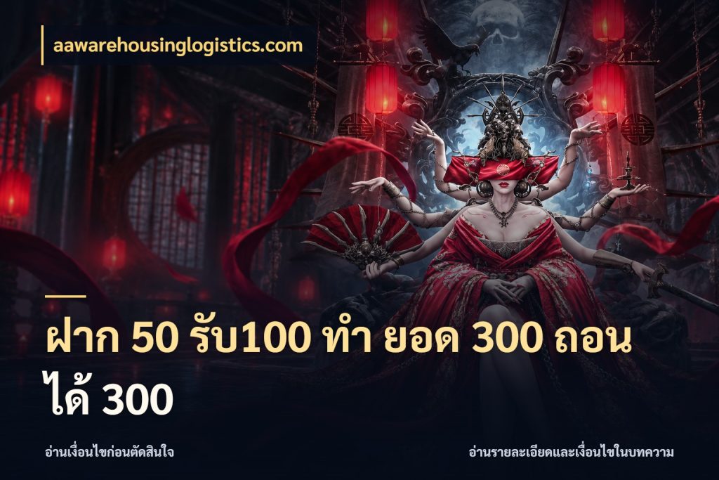 ฝาก 50 รับ100 ทํา ยอด 300 ถอนได้ 300 จับคู่โบนัสกับสไตล์เกมที่ชอบ กับ aawarehousinglogistics.com