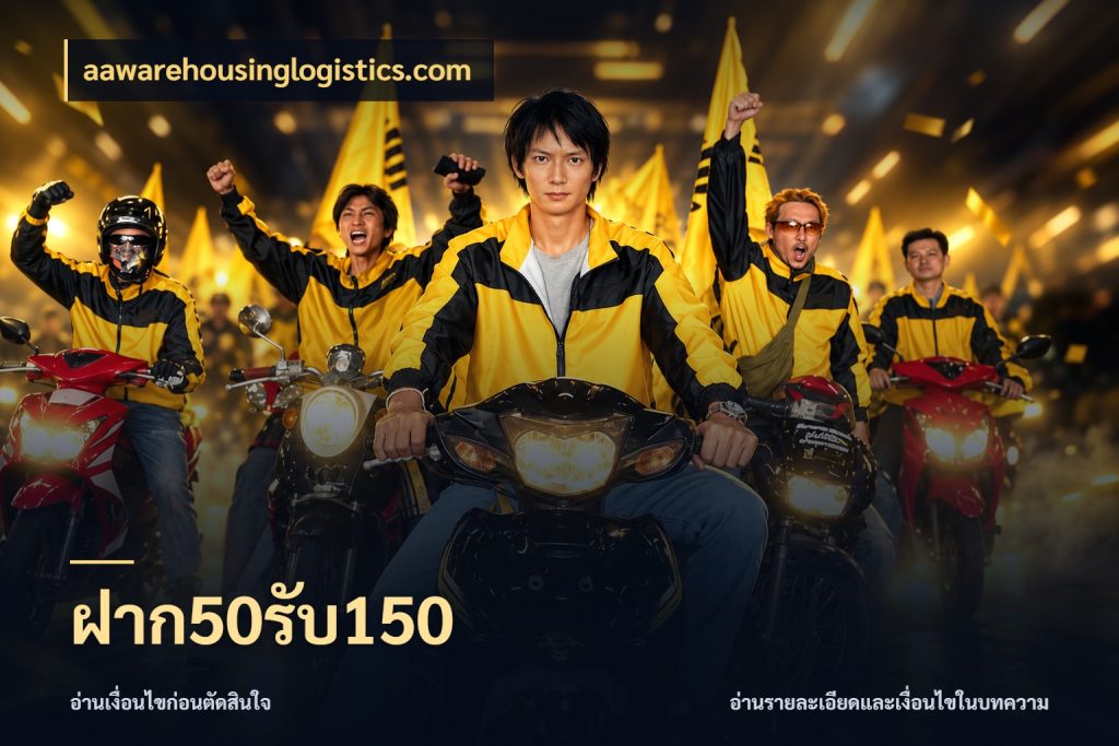 ฝาก50รับ150 สีสันของโปรฝากและยอดรับ กับ aawarehousinglogistics.com