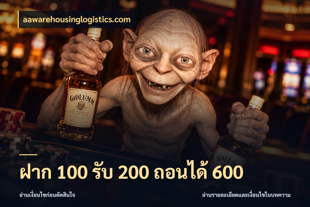 ฝาก 100 รับ 200 ถอนได้ 600