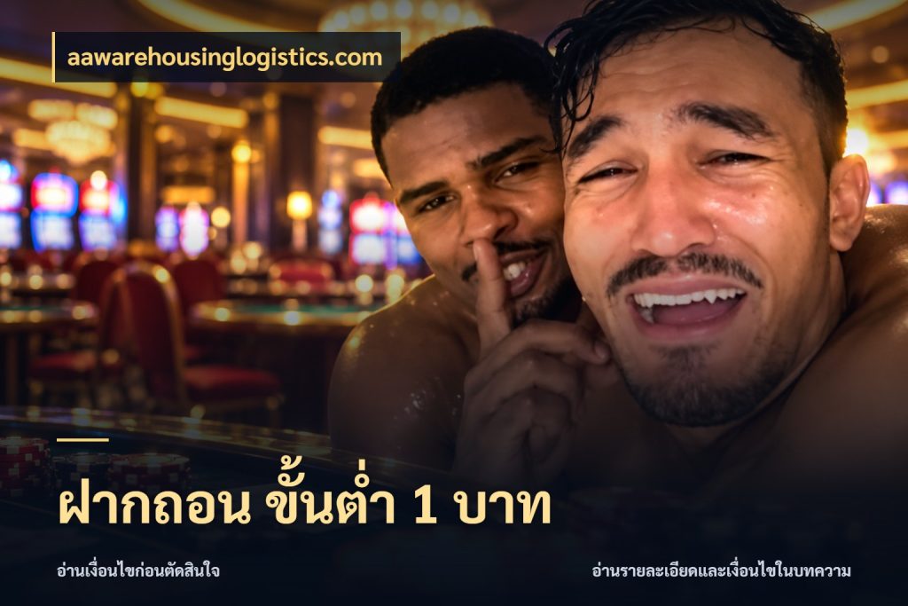 ฝากถอน ขั้นต่ำ 1 บาท